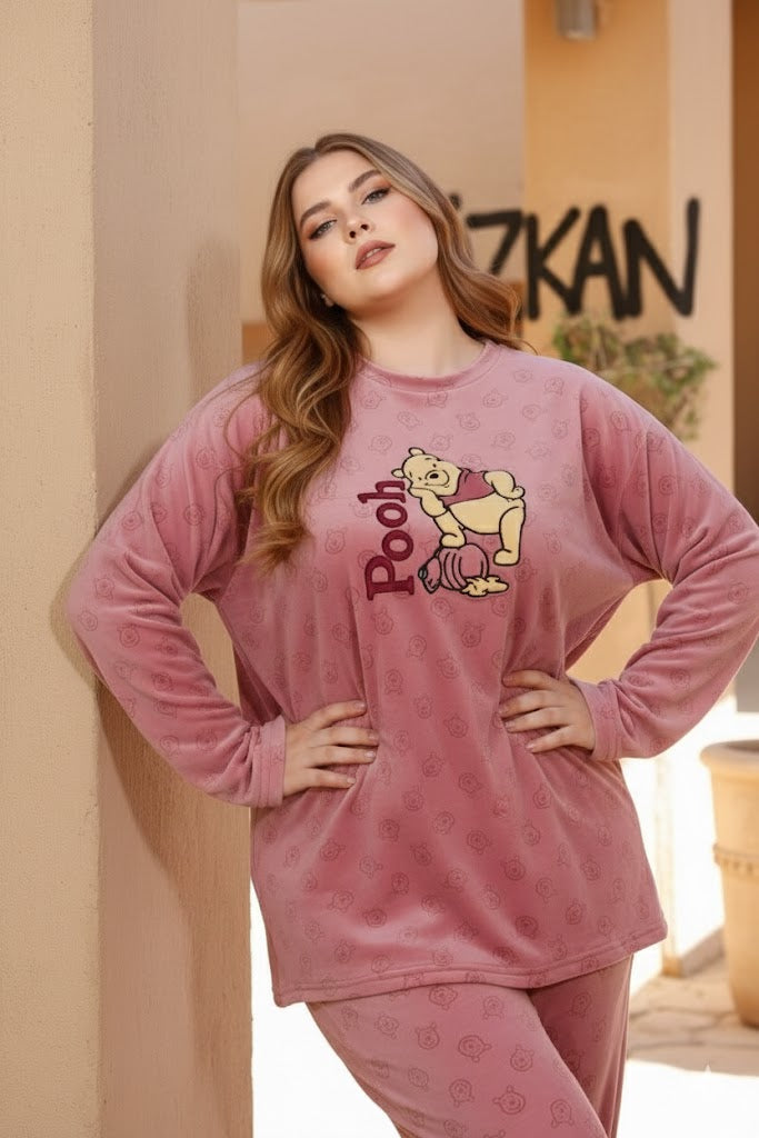 بيجامه قطيفه بيج سايز