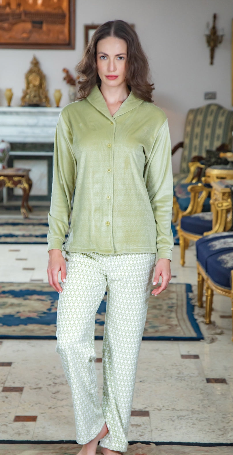 بيجامه قطيفه فرو