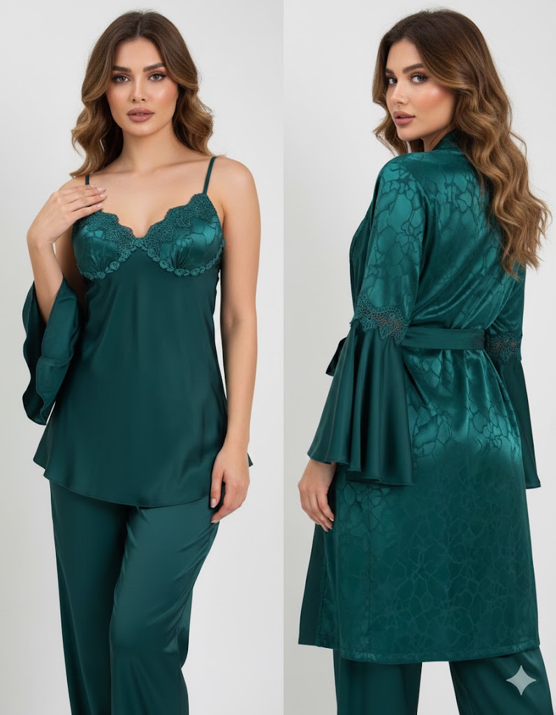 بيجامه ستان 3 قطع