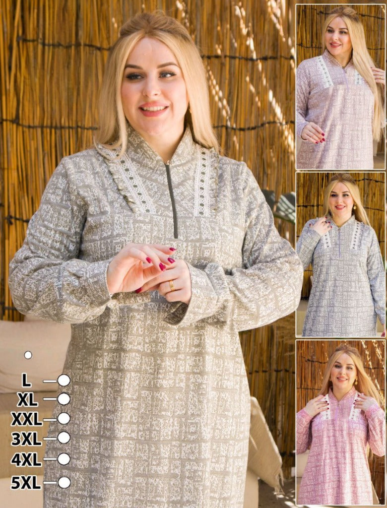 جلابيه قطن مبطن