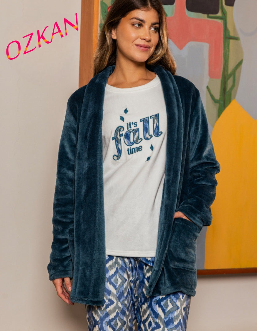 بيجامه جاكت 3 قطع